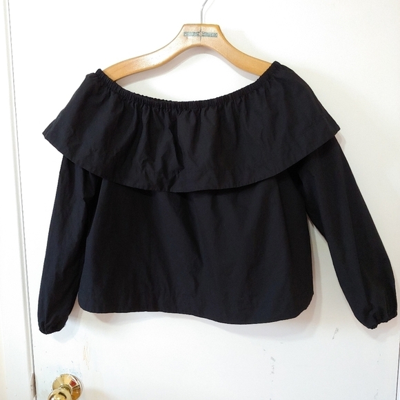 Aritzia Wilfred Morel Cotton Off Shoulder Blouse - Picture 2 of 8
